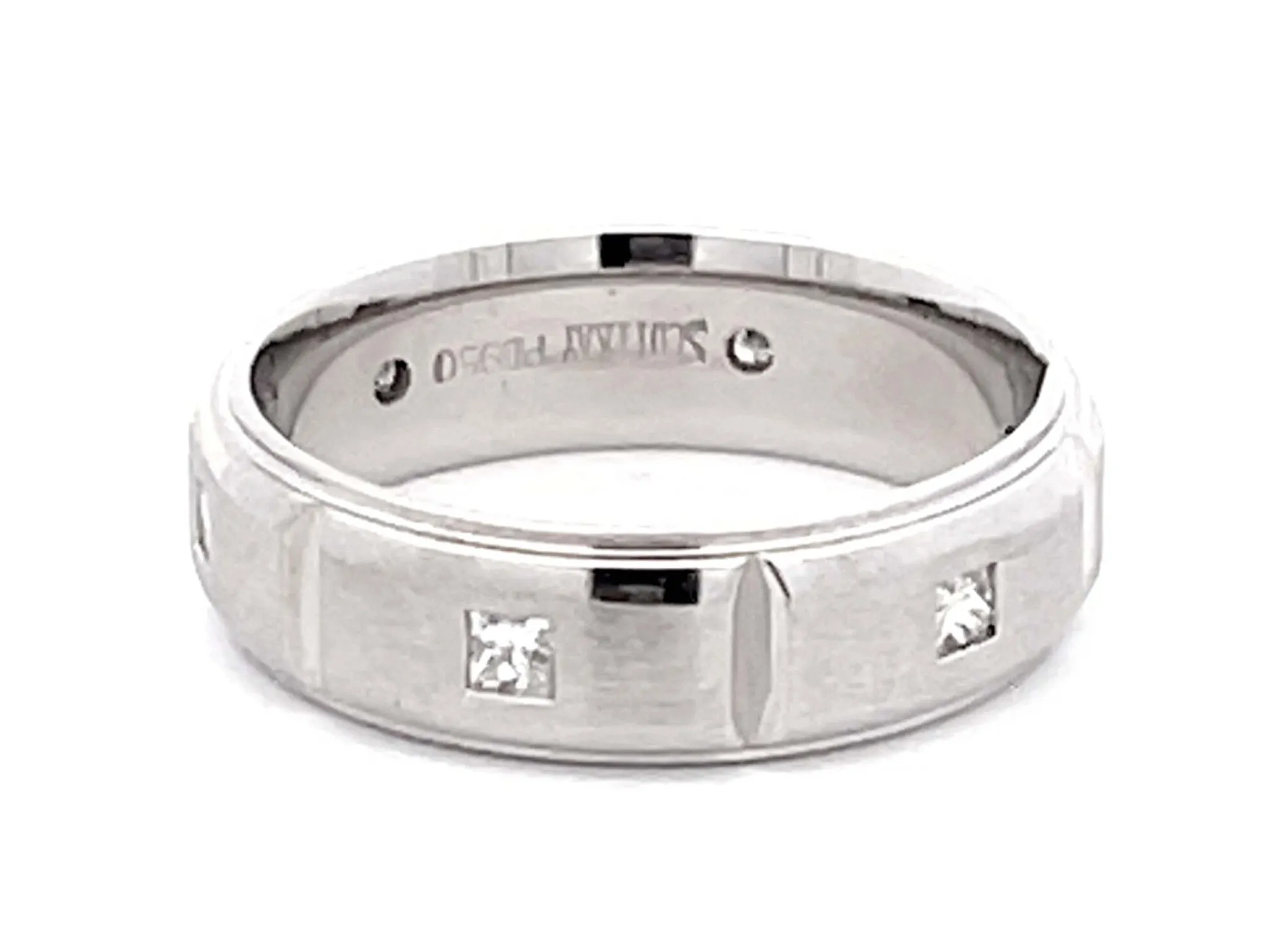 Mens Scott Kay Javlin Wedding Band Ring Palladium