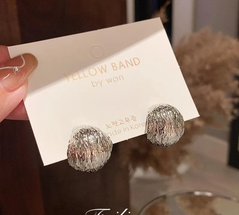Metal Ball Earrings