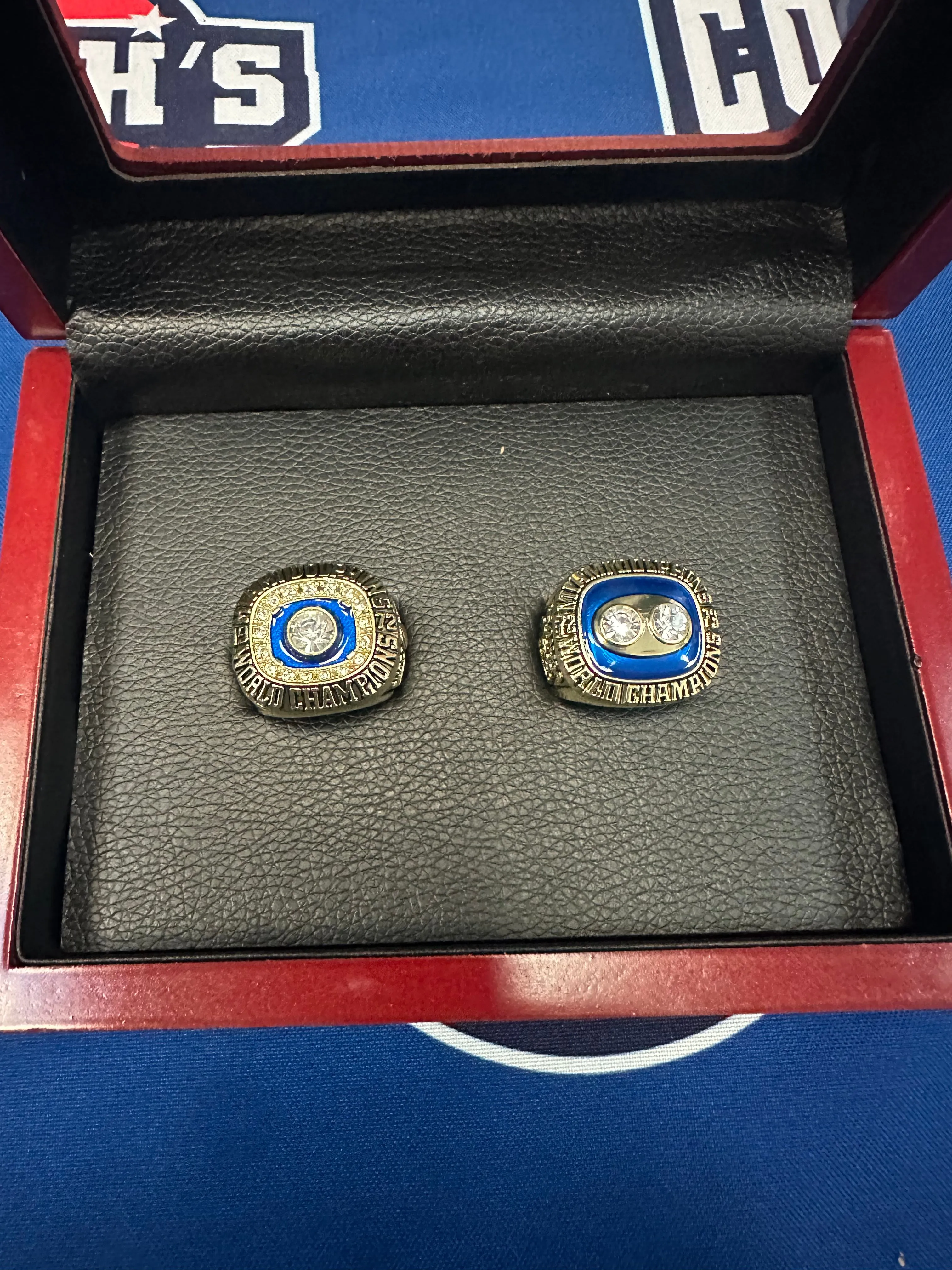 Miami Dolphins 2pc Replica Super Bowl Ring Set w/ Display Box