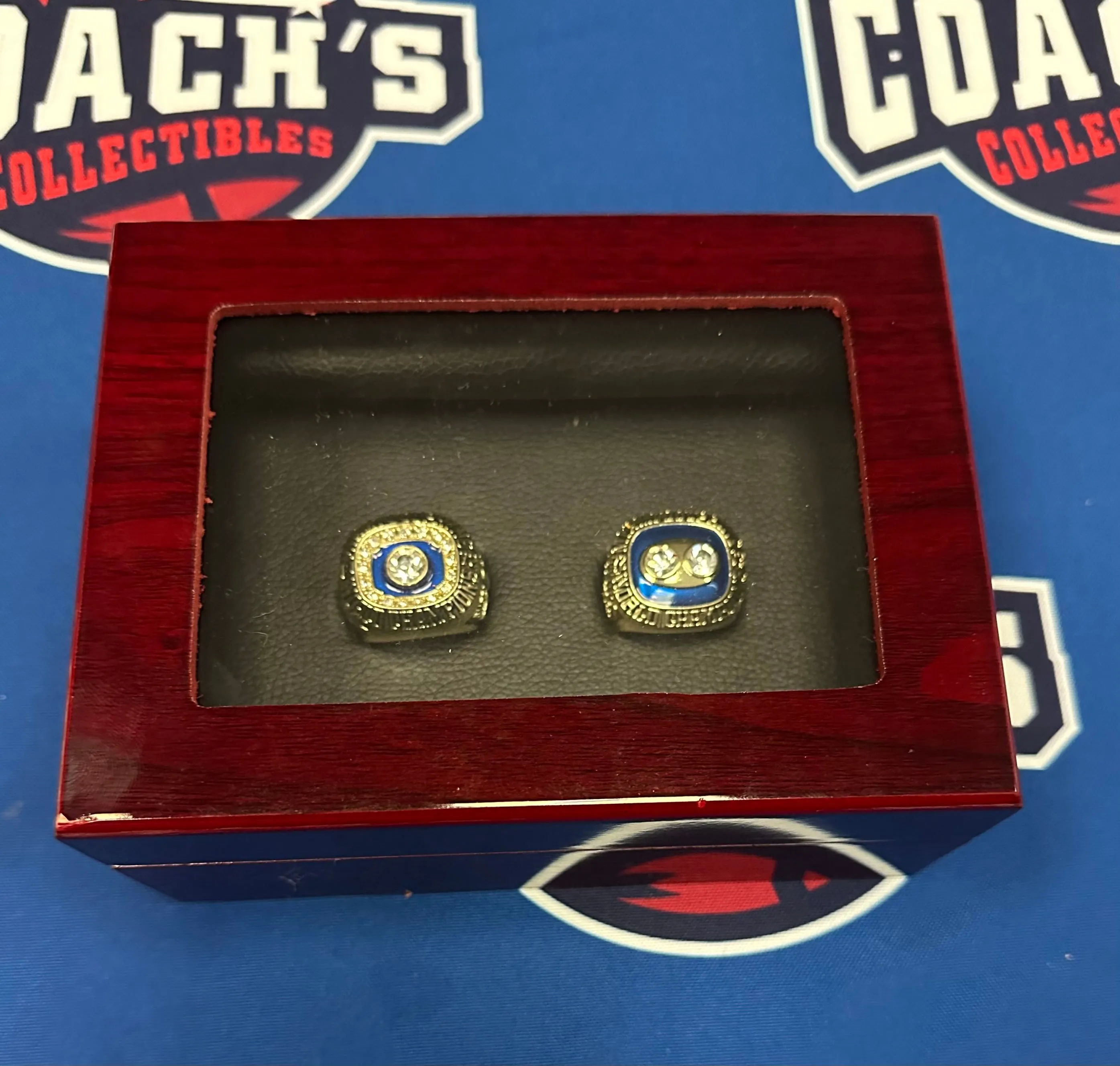 Miami Dolphins 2pc Replica Super Bowl Ring Set w/ Display Box
