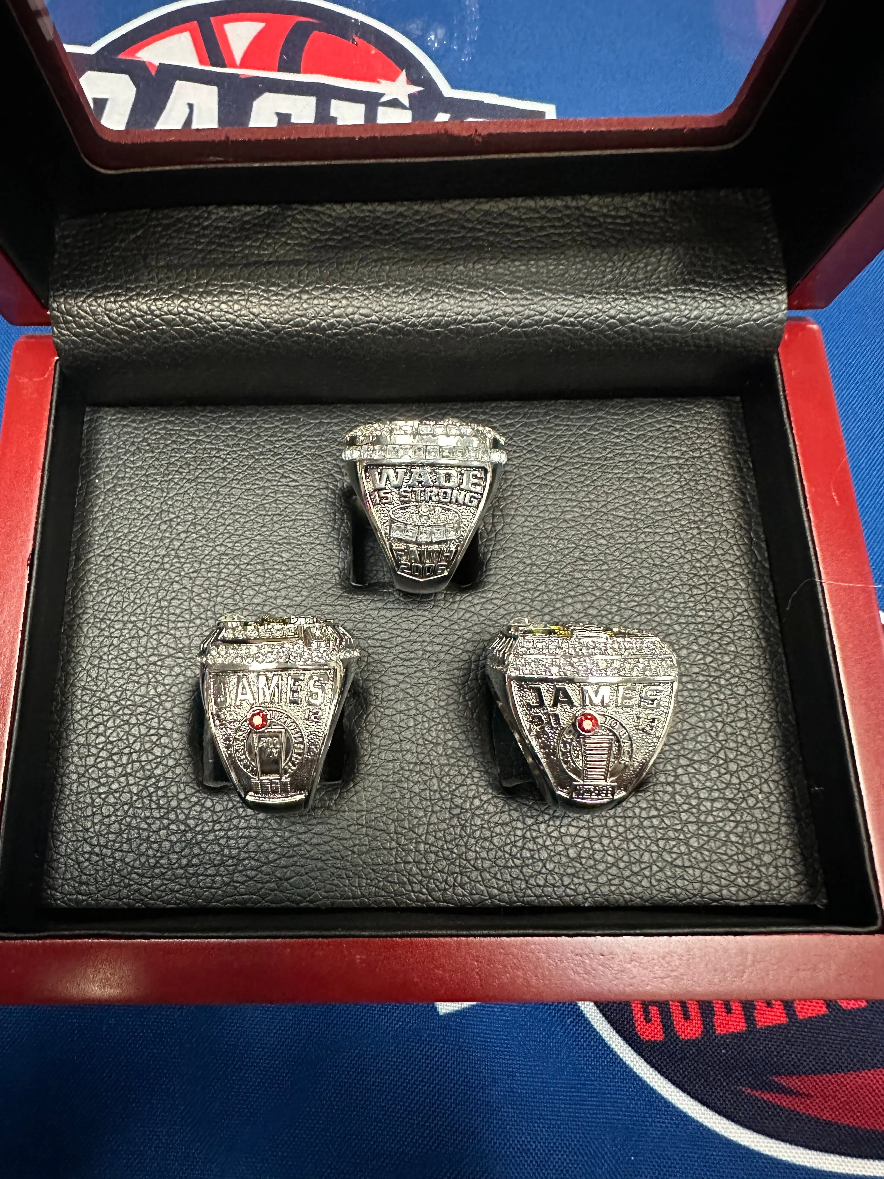 Miami Heat 3pc Replica NBA Championship Ring Set w/ Display Box