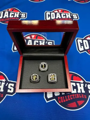 Miami Heat 3pc Replica NBA Championship Ring Set w/ Display Box