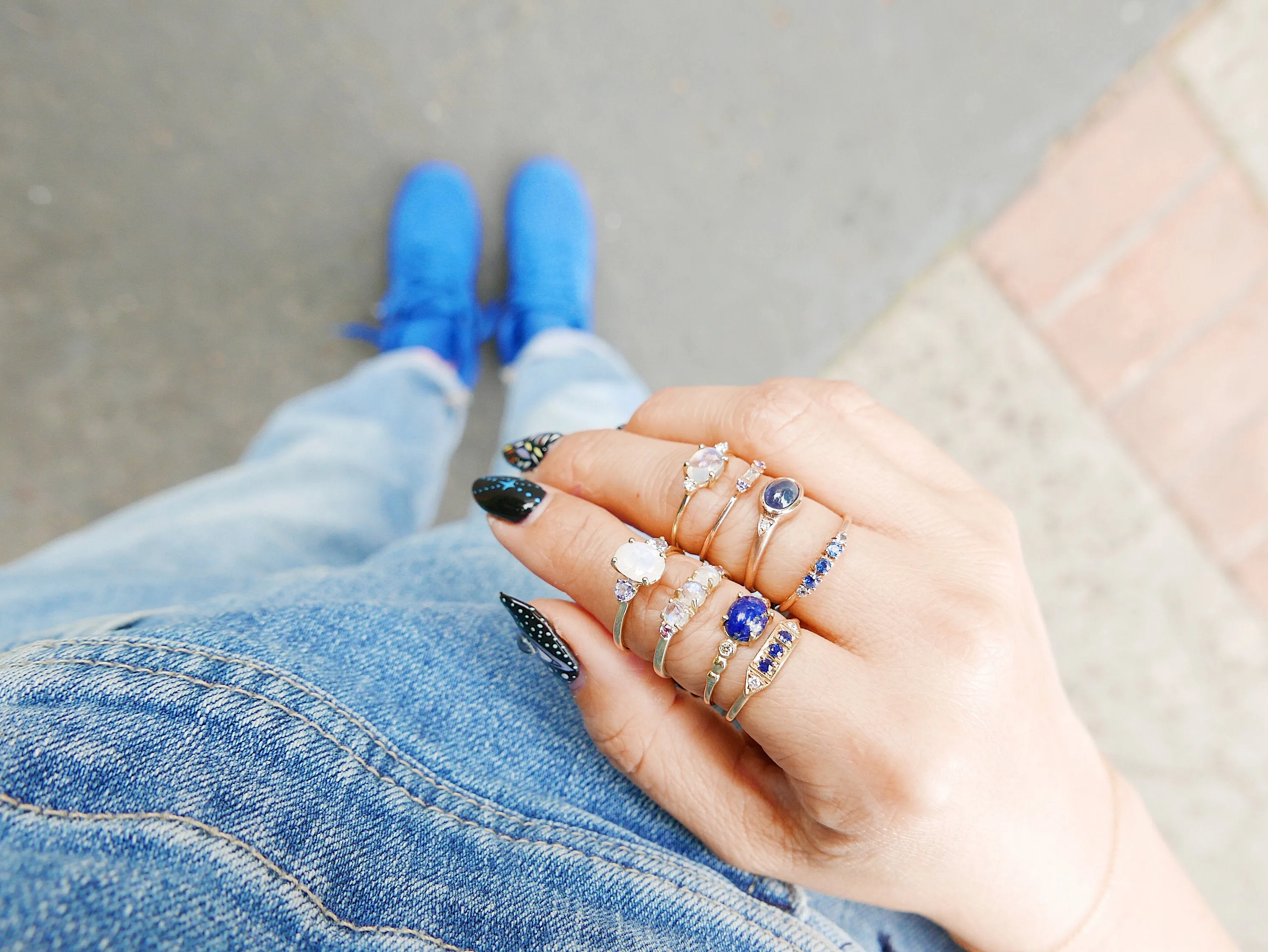 Ms. Goodbar Sapphire Ring