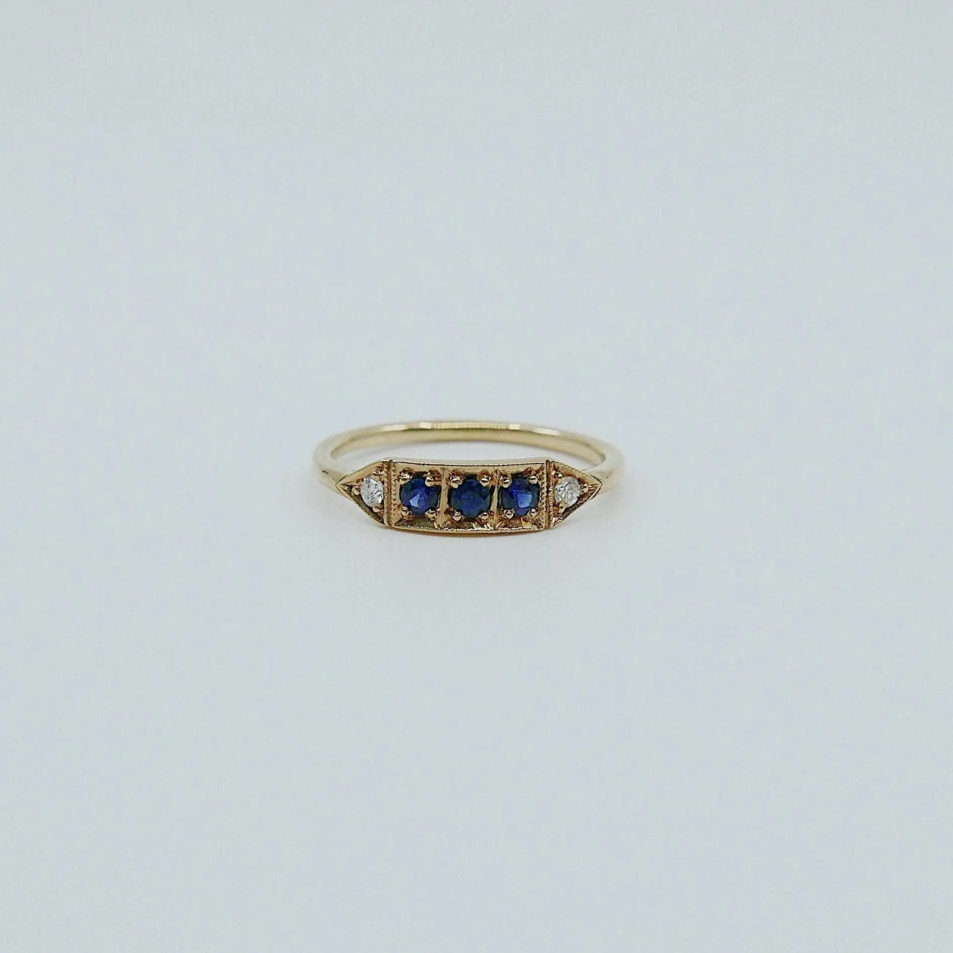 Ms. Goodbar Sapphire Ring