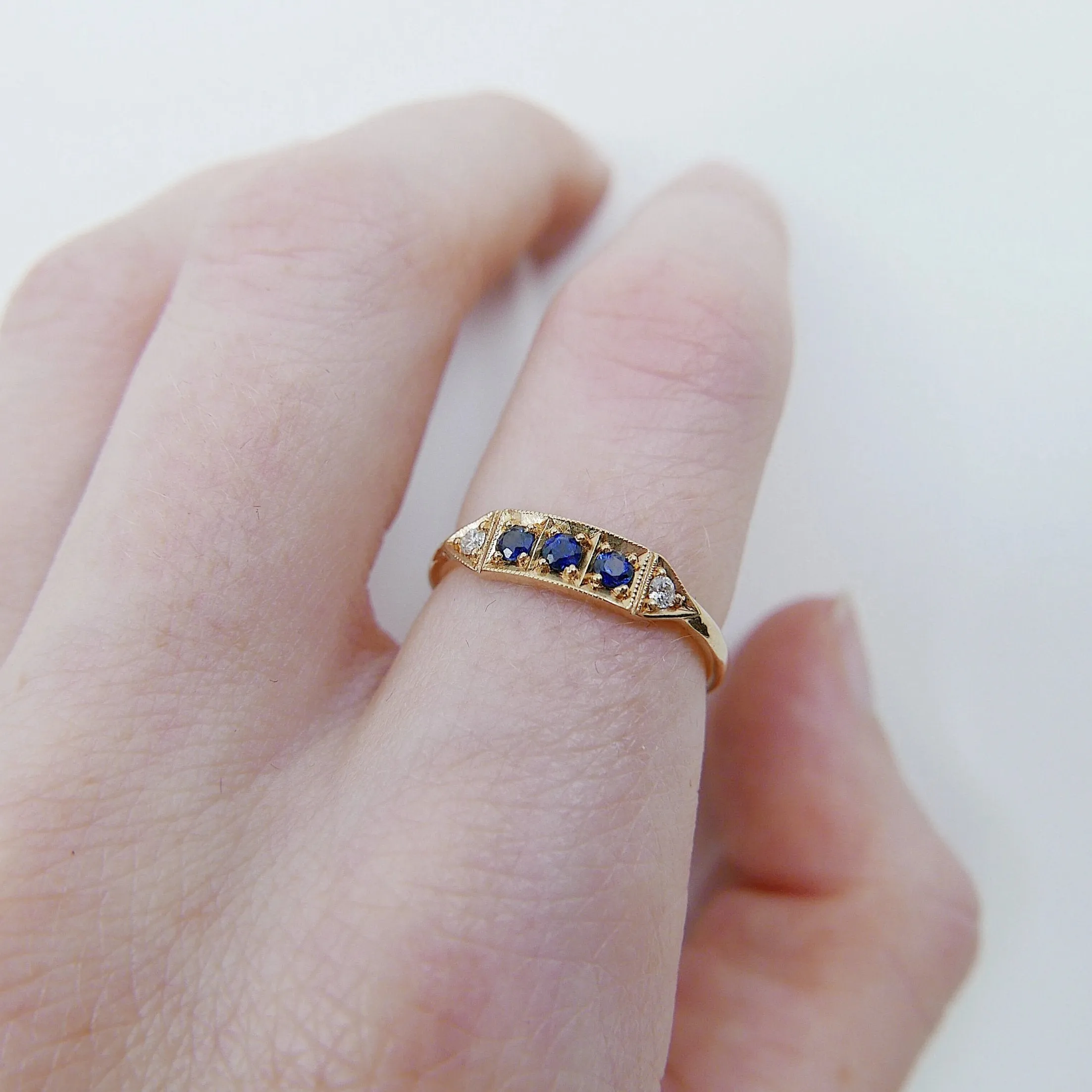 Ms. Goodbar Sapphire Ring
