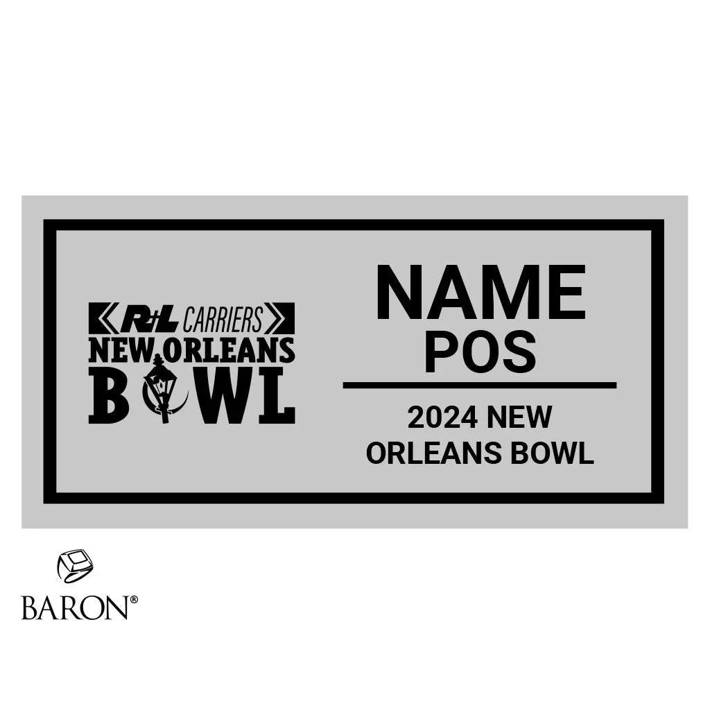 New Orleans Bowl Officials 2024 Championship Black LED Ring Box