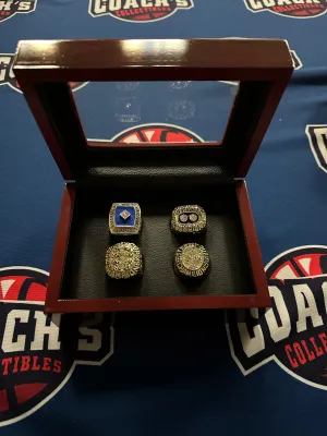 New York Islanders 4pc Replica Stanley Cup Ring Set w/ Display Box