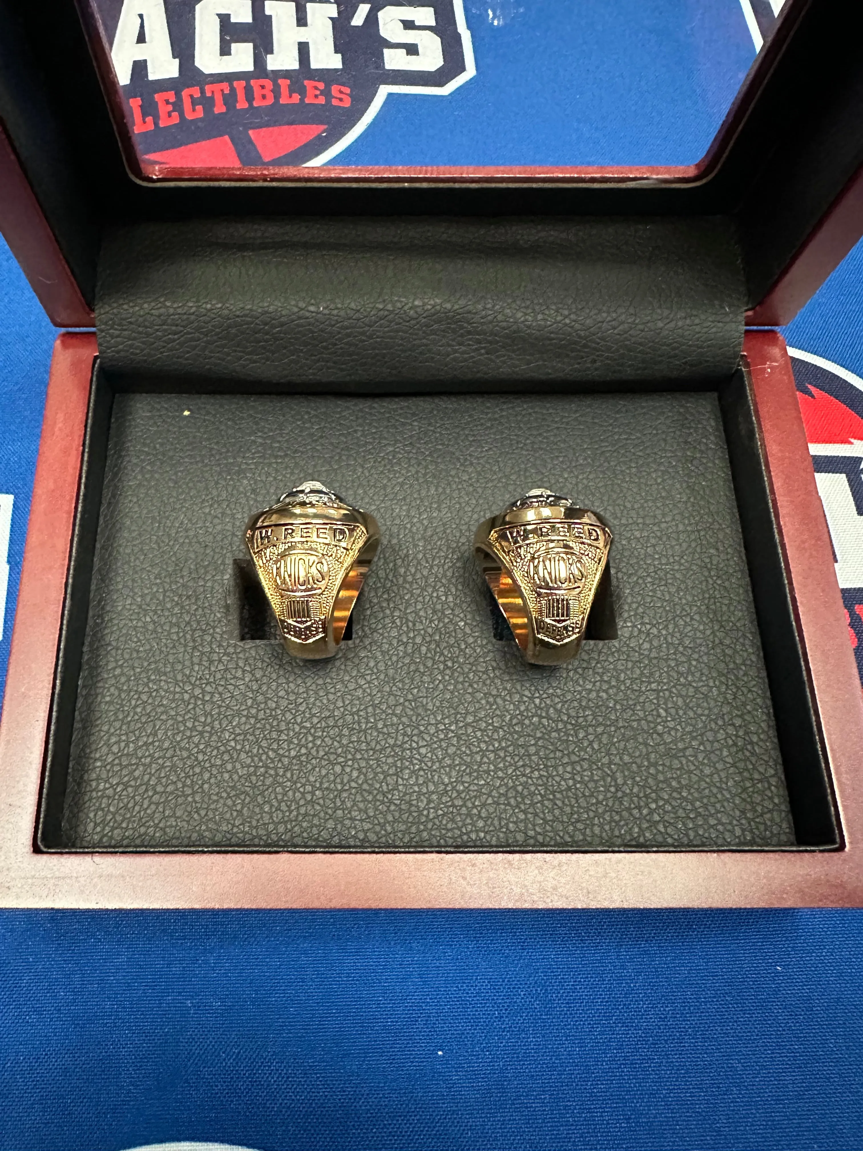 New York Knicks 2pc Replica NBA Championship Ring Set w/ Display Box