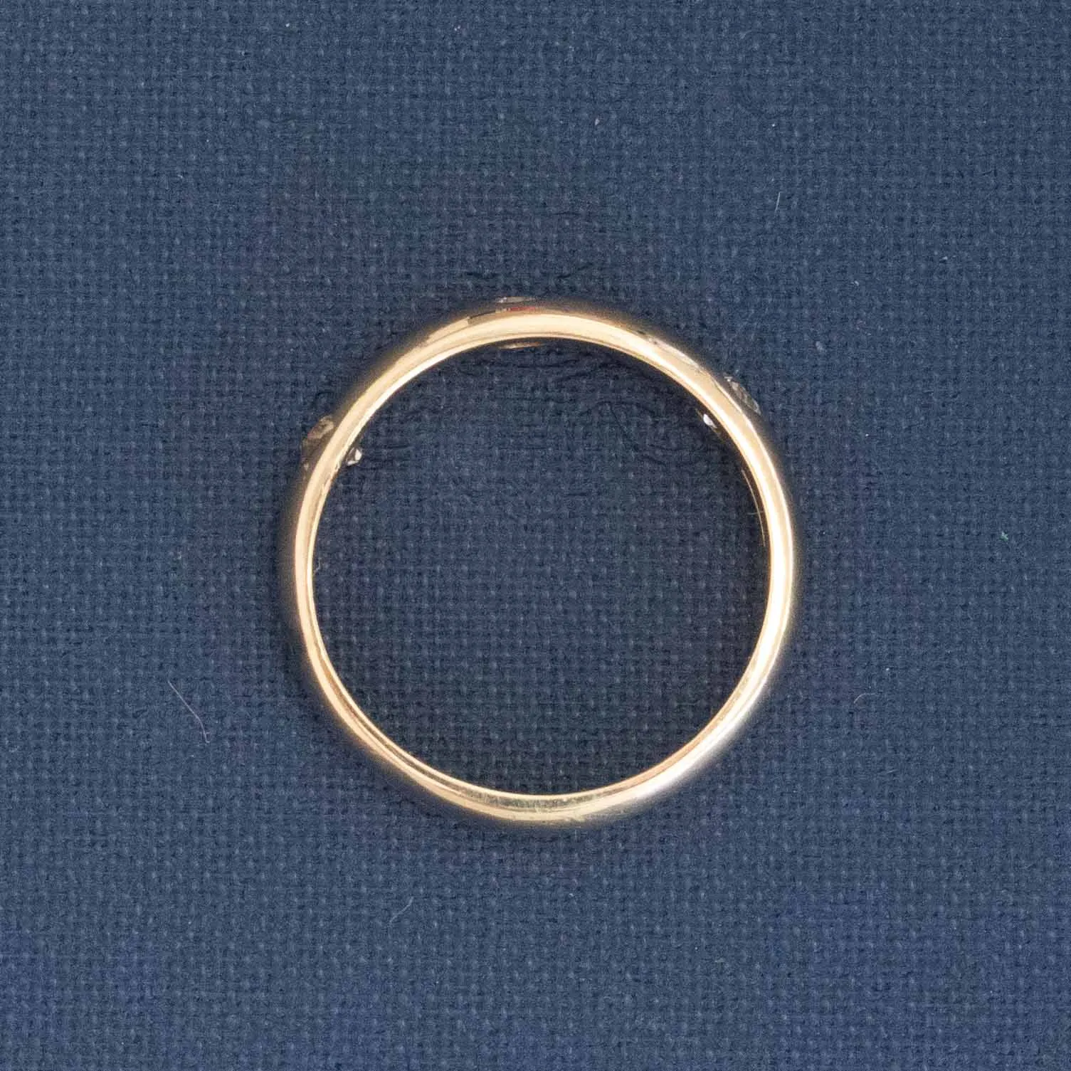 Old European Cut Diamond 3-Stone Band