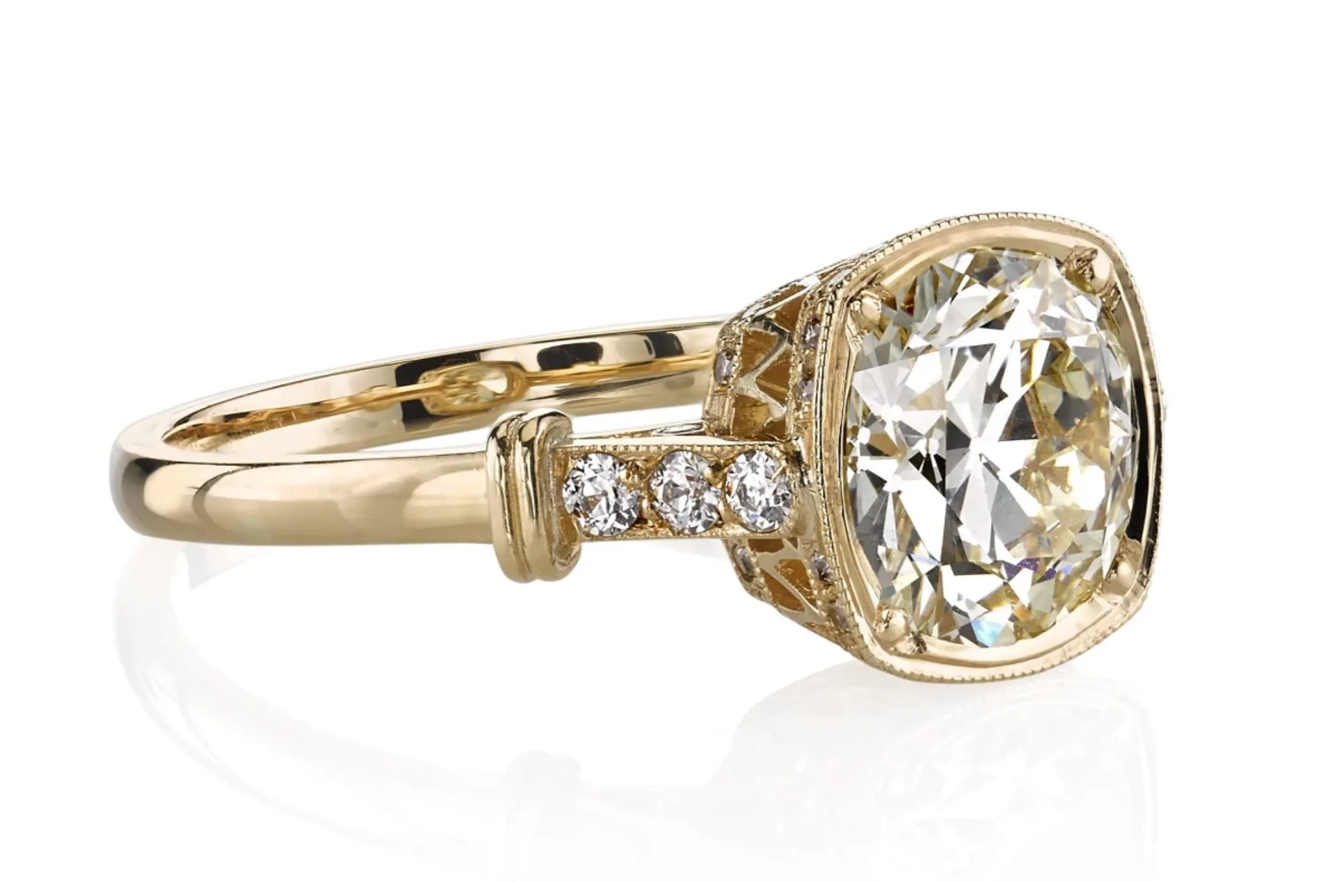 Old European Cut Diamond Ring