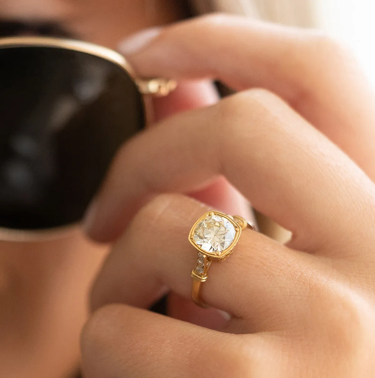 Old European Cut Diamond Ring
