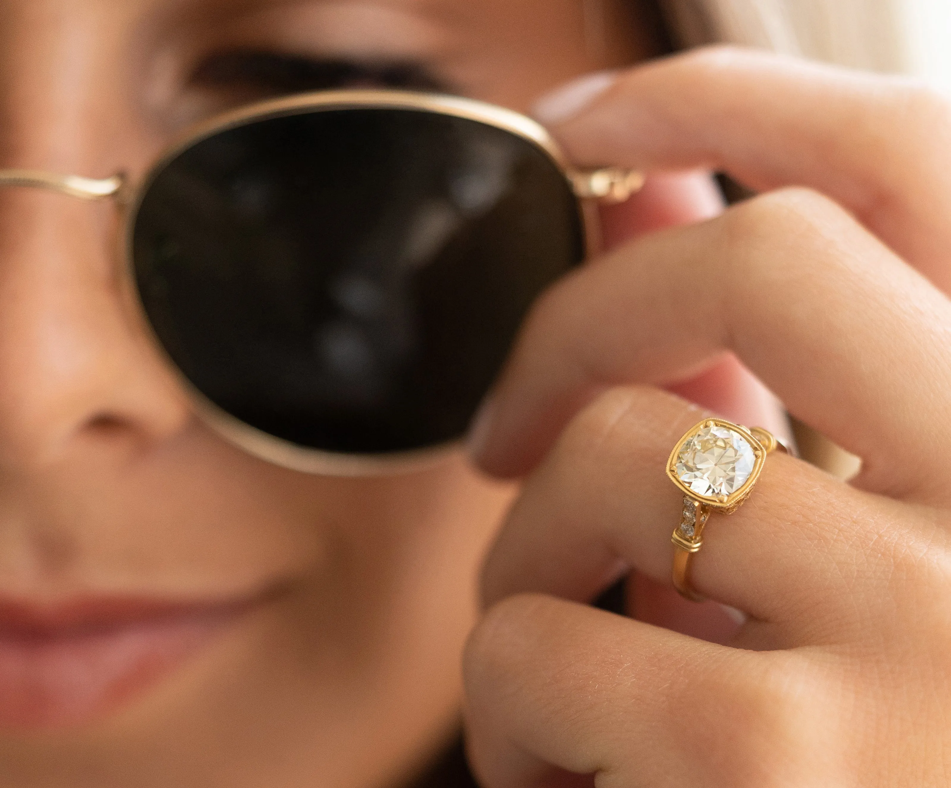 Old European Cut Diamond Ring
