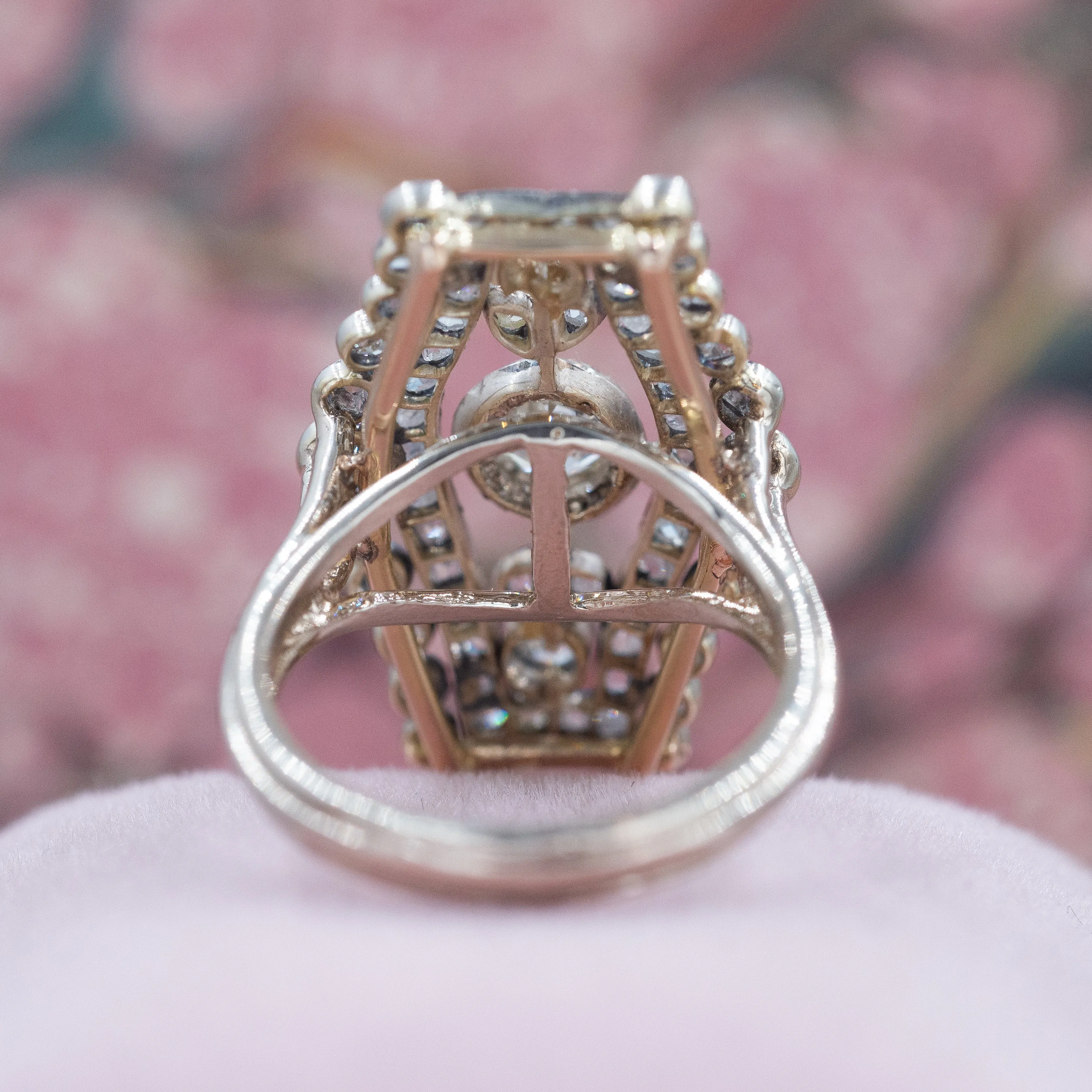 Old European Diamond Dinner Ring c1900