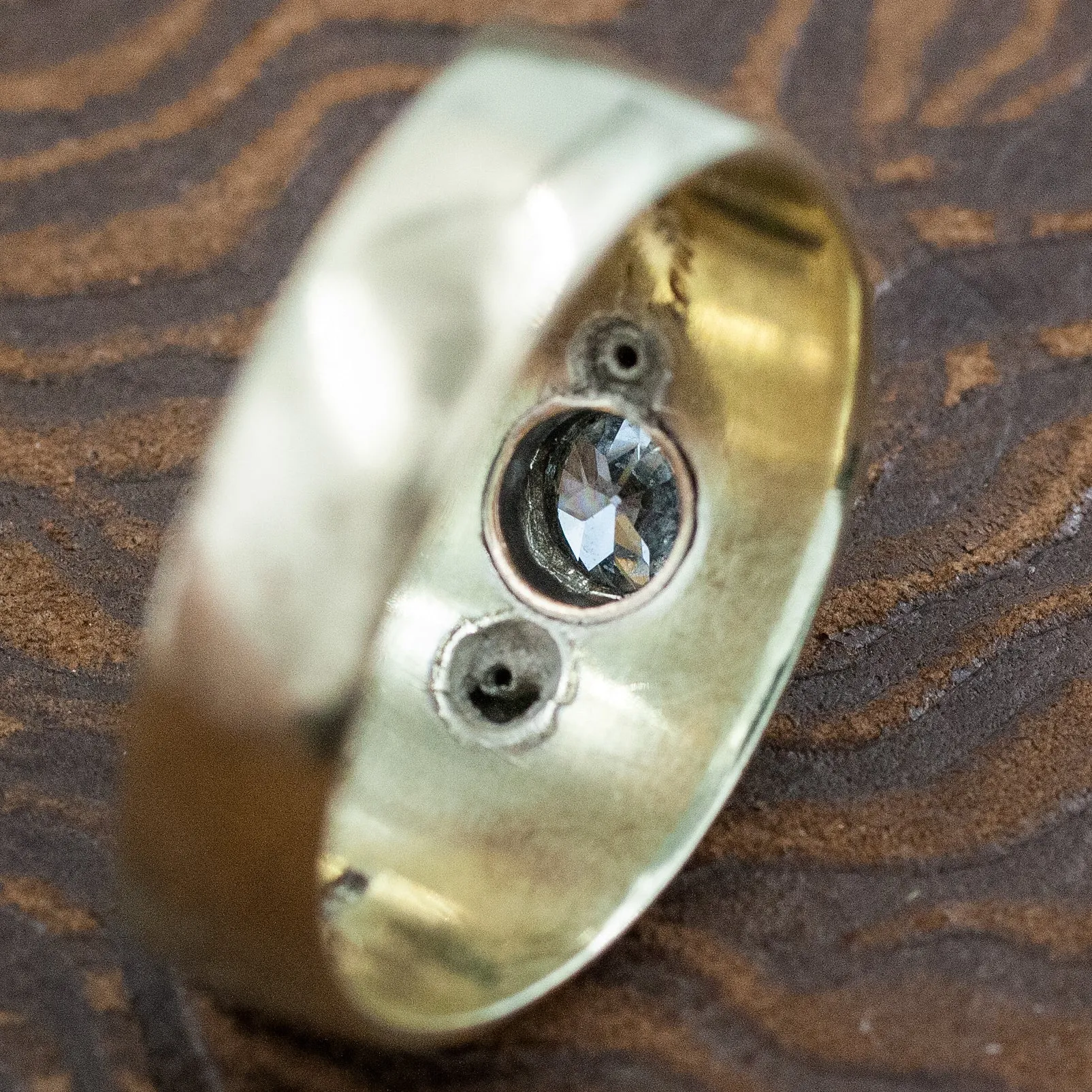 Old European Diamond Masonic Ring c1931