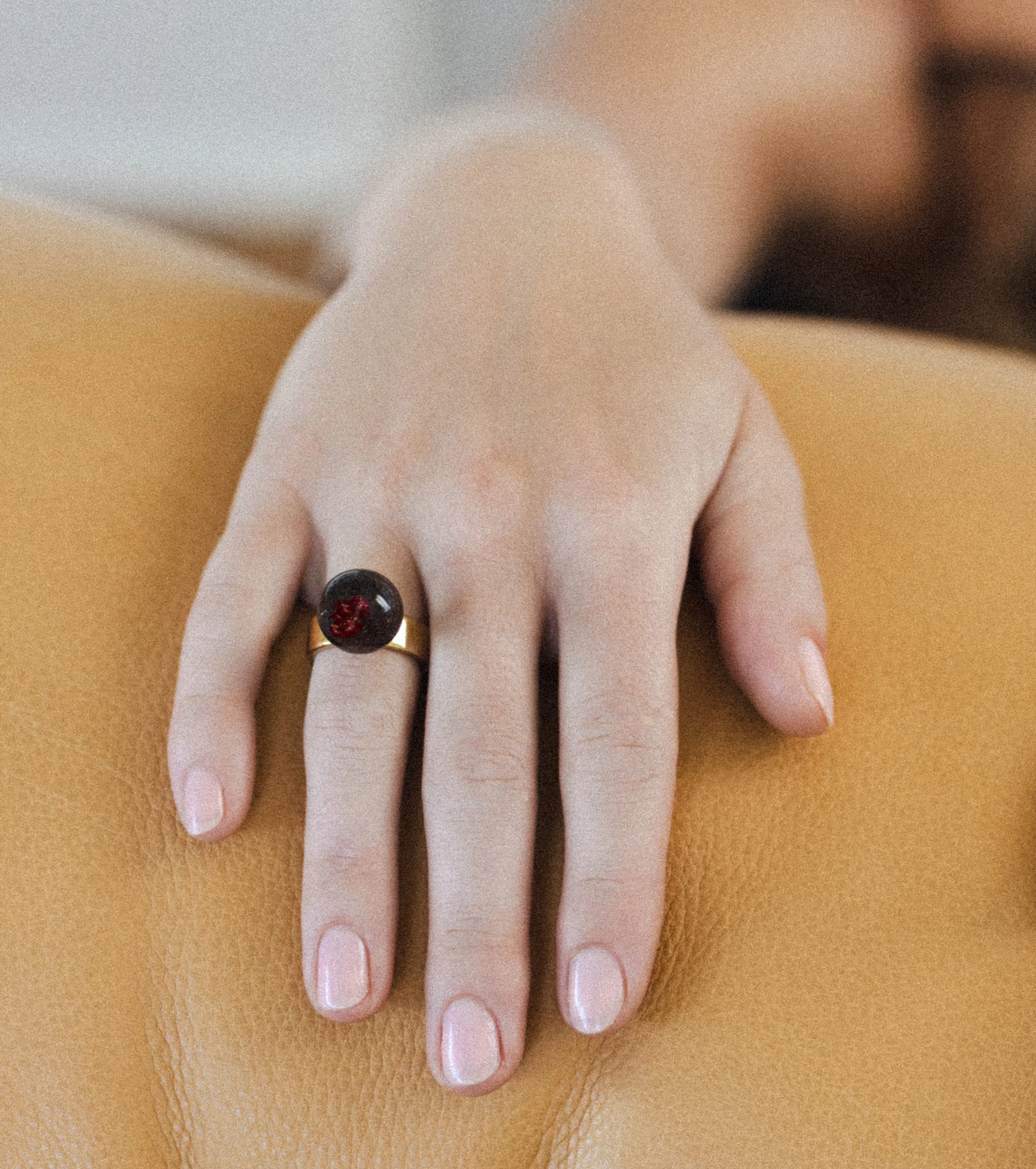 Orb Garnet Ring
