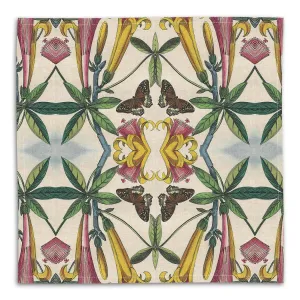 Patch NYC Yellow Trumpet Flower Linen Napkin, Set of 4
