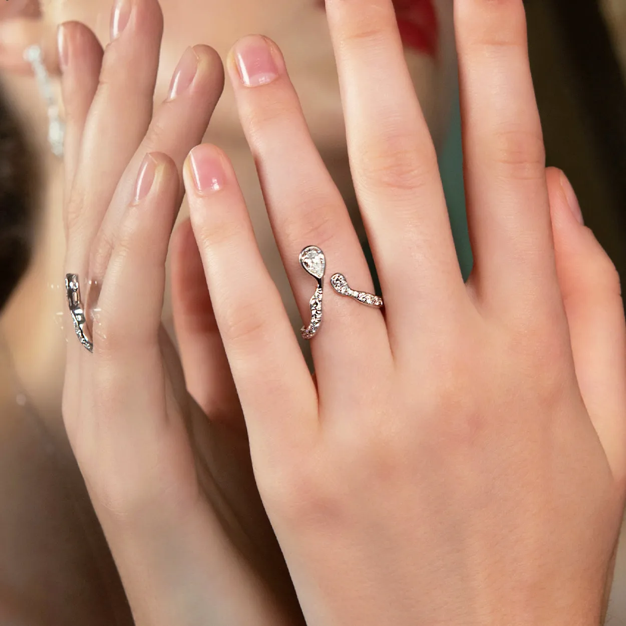 'Persistence of Memory' GIA Diamond Engagement Ring