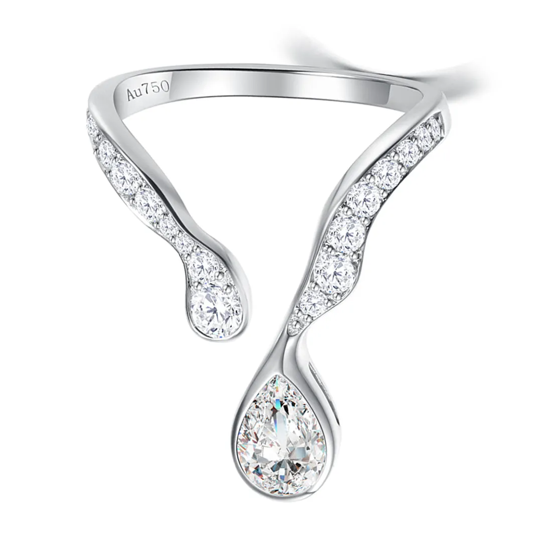 'Persistence of Memory' GIA Diamond Engagement Ring