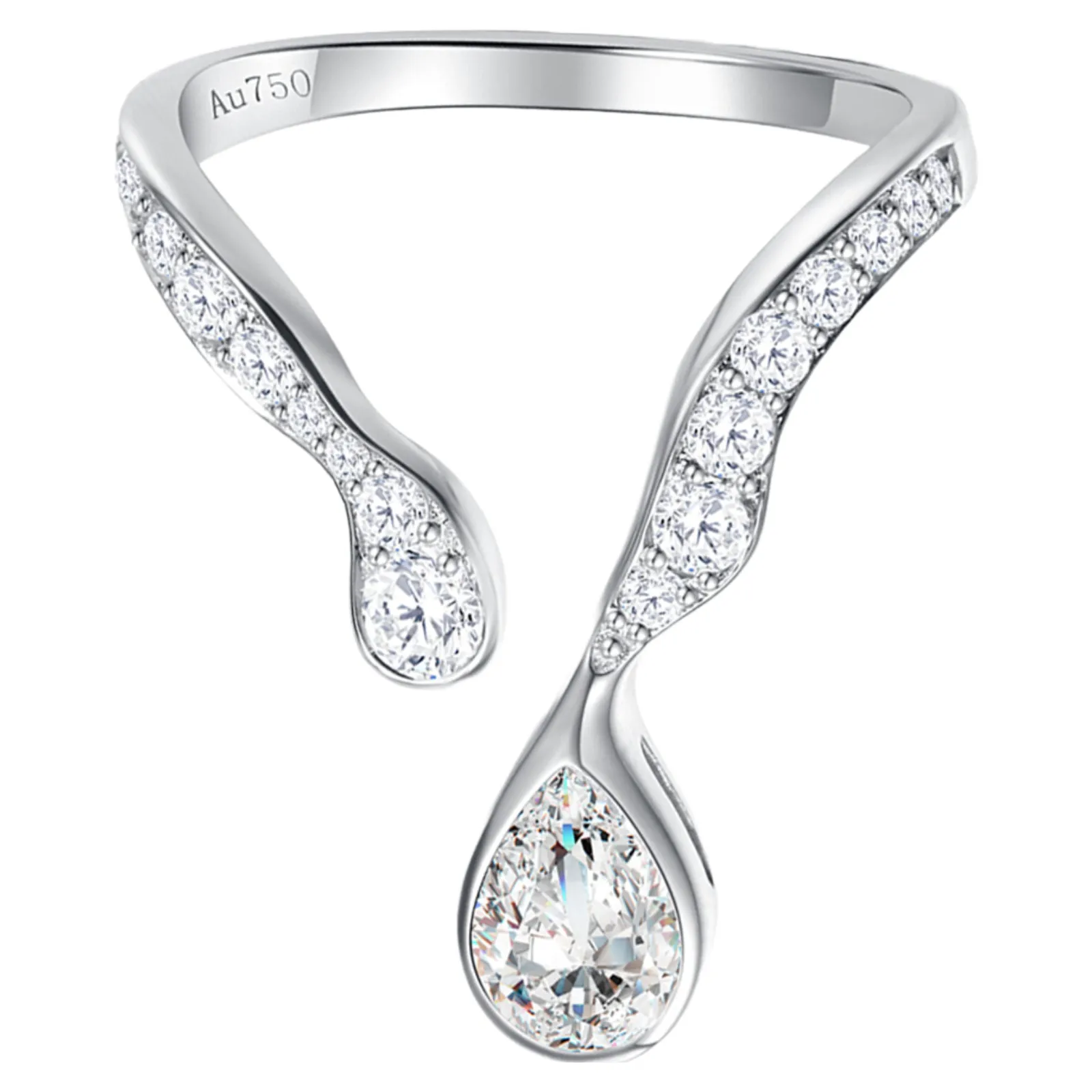 'Persistence of Memory' GIA Diamond Engagement Ring