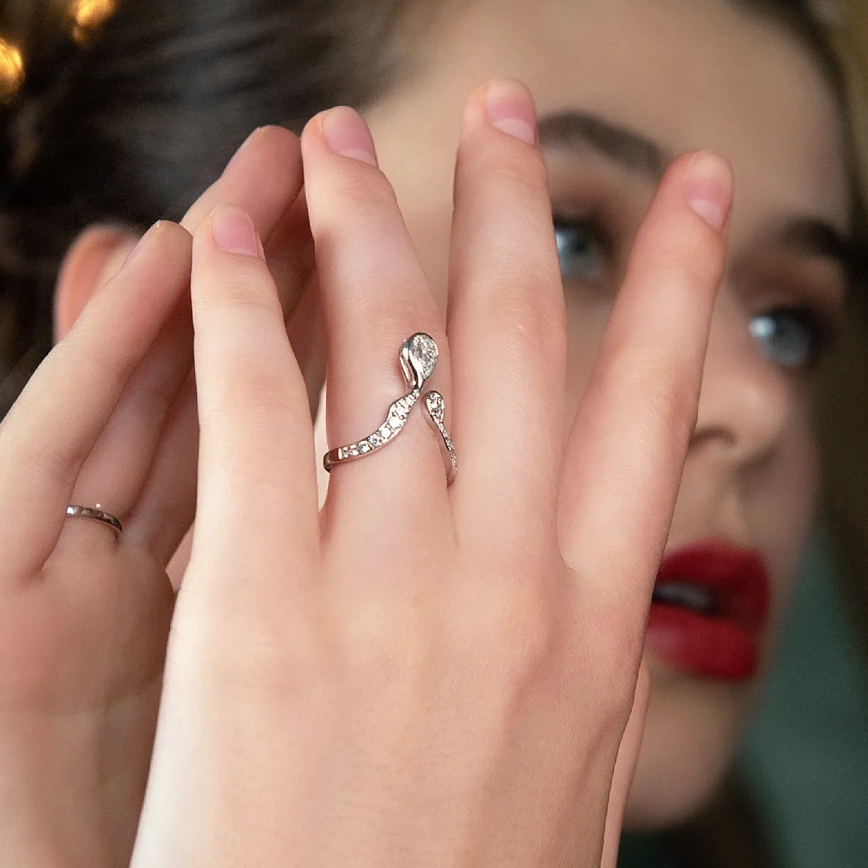 Persistence of Memory' Lab-Grown Diamond Engagement Ring