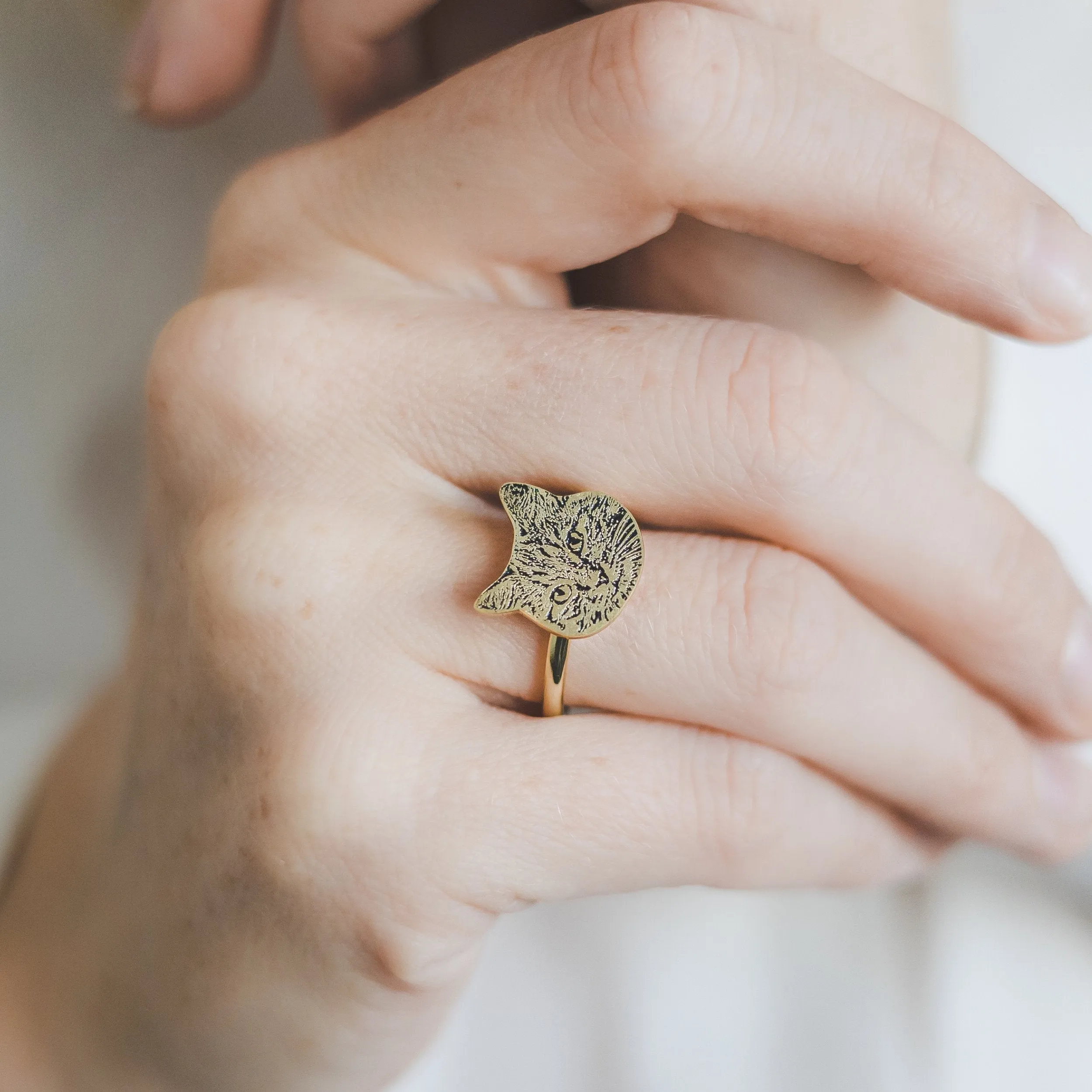 Pet Face Engraving Ring