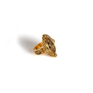 Petite Oval Cloister Fatima Ring