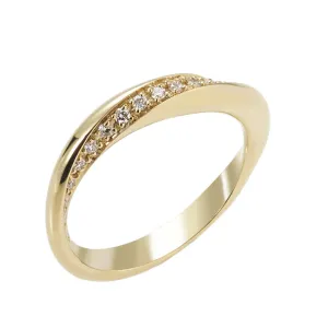 Piero Milano Yellow Gold and Diamond Twist Band Ring