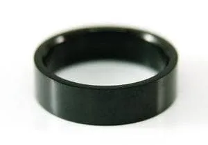 Plain Black Mens Ring