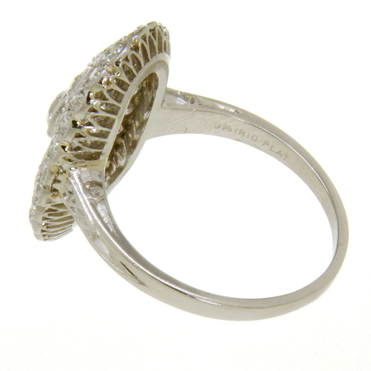 Platinum Art Deco Diamond Cocktail Ring