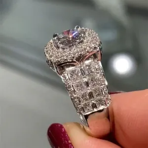 Promise Ring | Mens Ring | Womens Ring | Eternity Ring Diamond | Iced Out Ring | Engagement Rings | Wedding Band | Iced Ring | Eternity Ring
