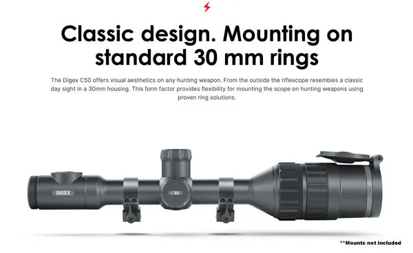 Pulsar Digex C50 Digital Day / Night Vision Rifle Scope With IR   WIFI