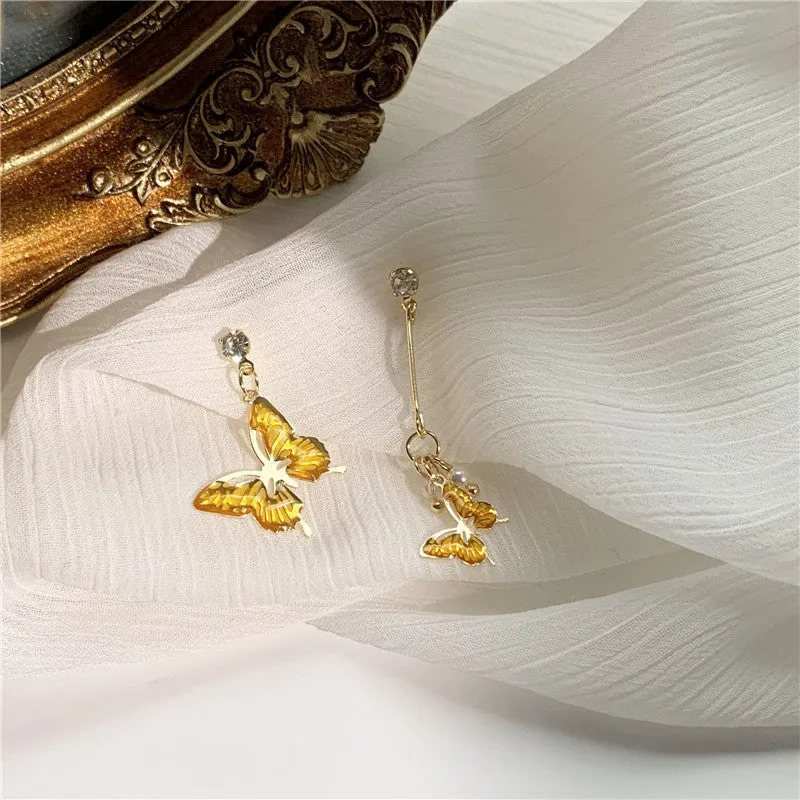"AMBER BUTTERFLY" EARRINGS N090912