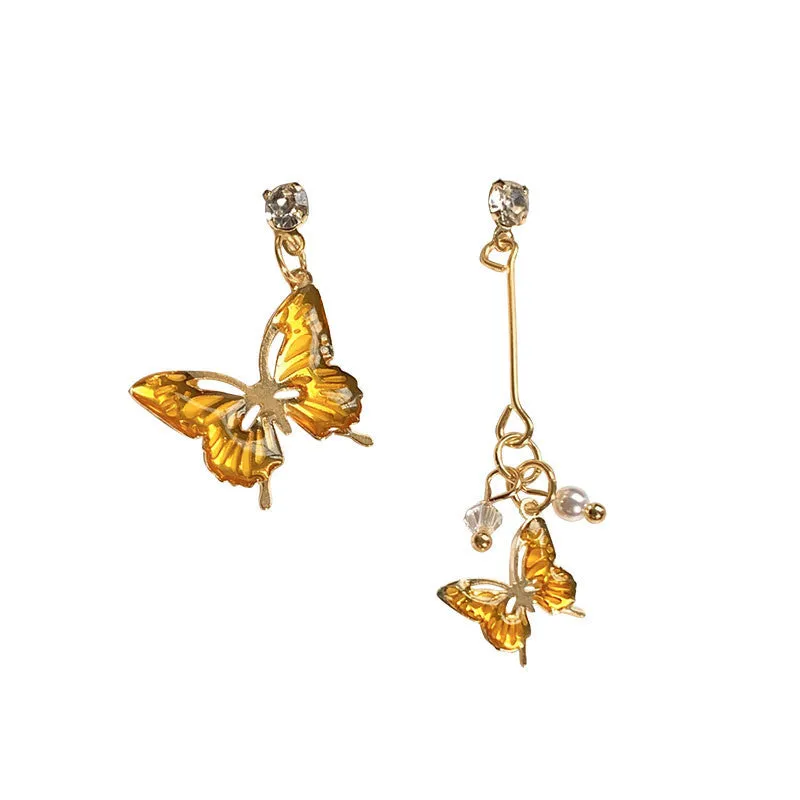 "AMBER BUTTERFLY" EARRINGS N090912