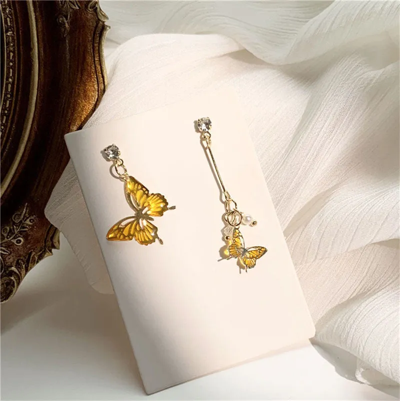 "AMBER BUTTERFLY" EARRINGS N090912