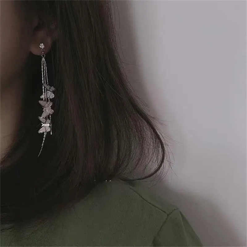 "KFASHION BUTTERFLY TASSEL" EARRINGS D052503