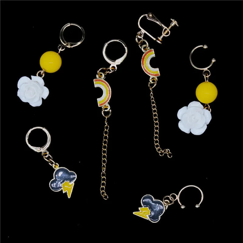 "RAINBOW/FLOWER/LIGHTNING" CUTE EARRING D070602