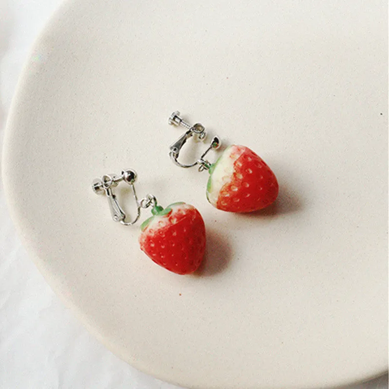 "STRAWBERRY" EARRINGS D042206