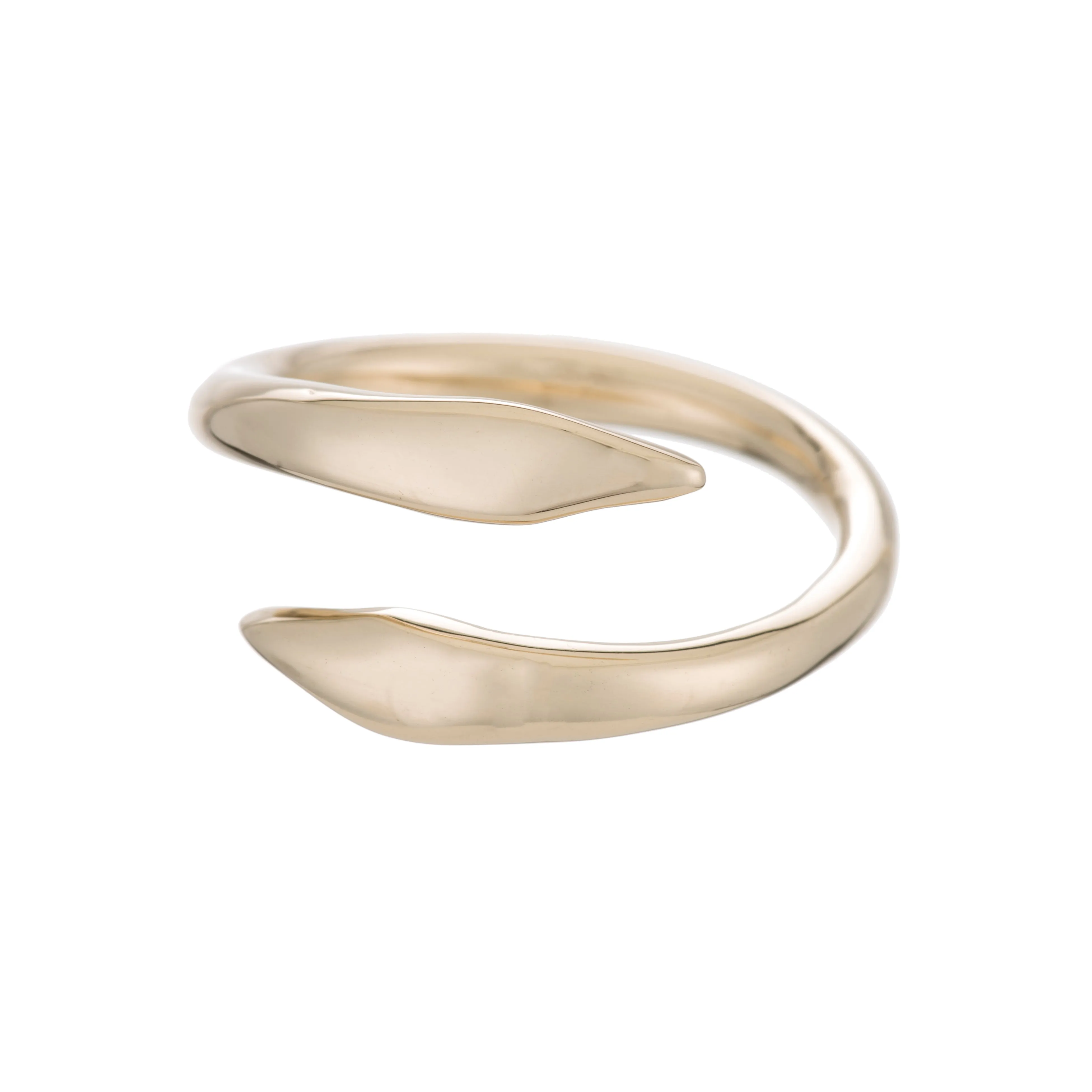 Raw Snake Ring - Gold