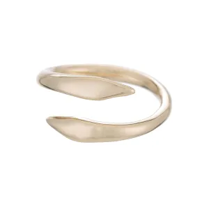 Raw Snake Ring - Gold