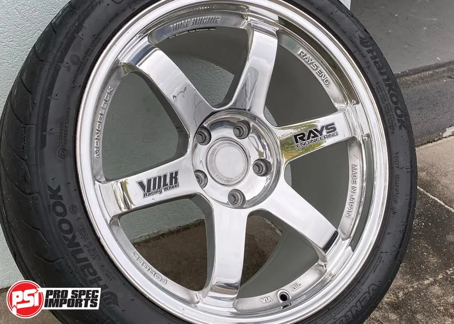 Rays TE37 and TE37SL Centre Caps - 60.1mm Hubring Locating Toyota / Lexus - Billet CNC Aluminium 6061-T6 - Fits Chaser, MR2, Mark 2, Aristo, Altezza, Soarer SC300 SC400, Supra, Celica etc