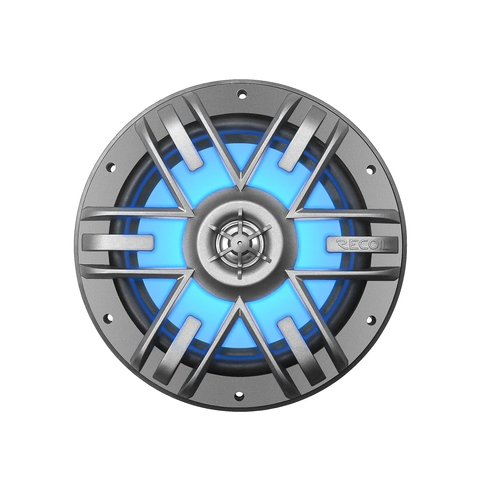 Recoil M1-65K 6.5 Inch 2-Way Marine Speakers with RGB LED Lighting 240W Max