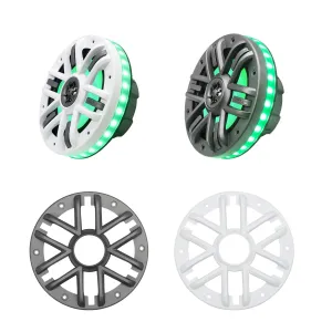 Recoil M1-65K 6.5 Inch 2-Way Marine Speakers with RGB LED Lighting 240W Max