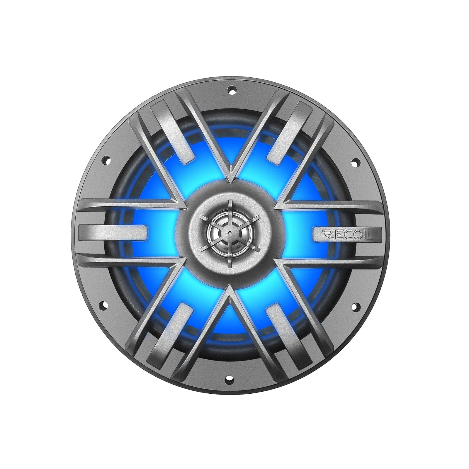 Recoil M1-65K 6.5 Inch 2-Way Marine Speakers with RGB LED Lighting 240W Max