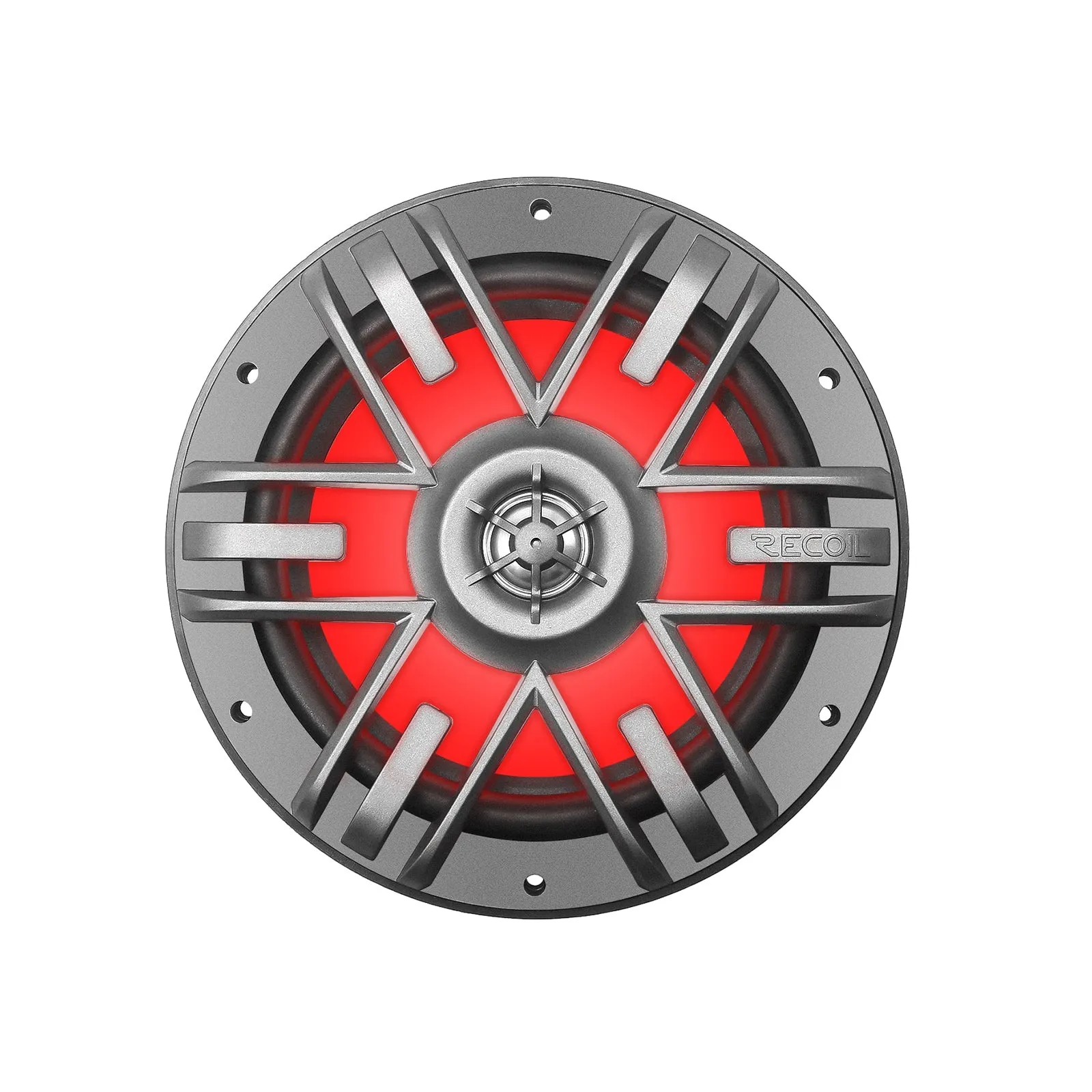 Recoil M1-65K 6.5 Inch 2-Way Marine Speakers with RGB LED Lighting 240W Max