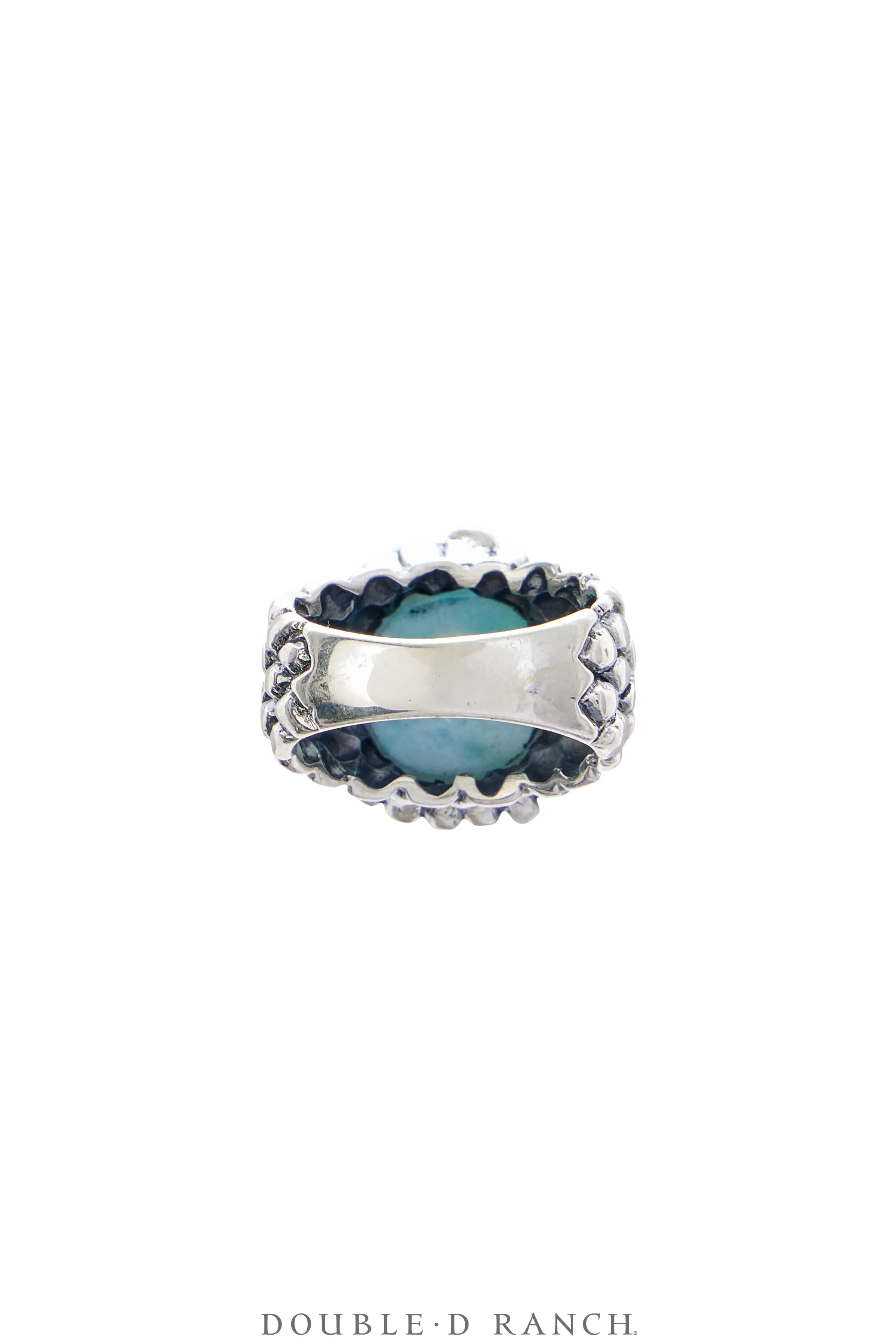 Ring, Dian Malouf, Larimar, Sterling Silver, Hallmark, Contemporary, 1669