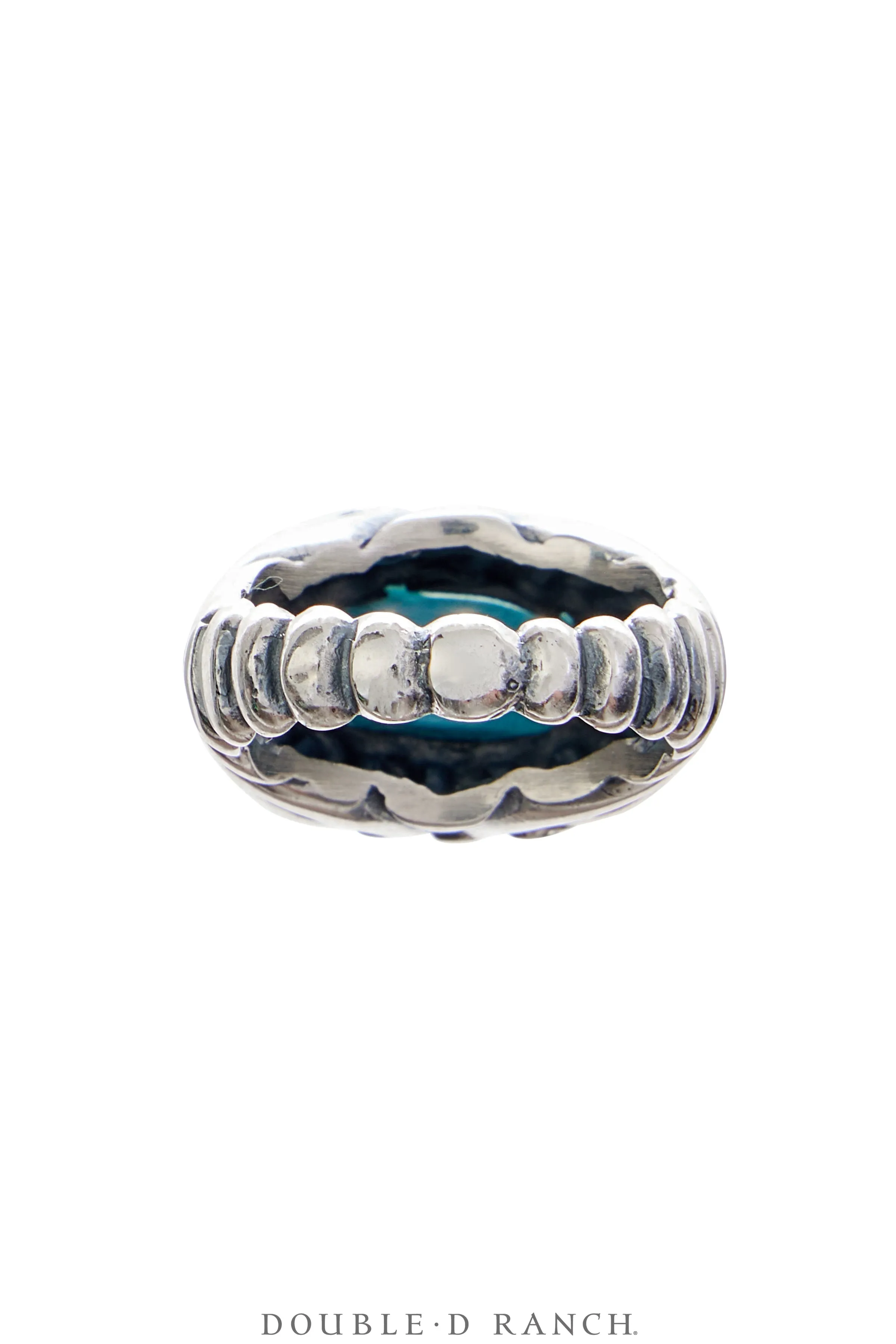 Ring, Diane Malouf, Turquoise, Sterling Silver, Hallmark, Contemporary, 1688