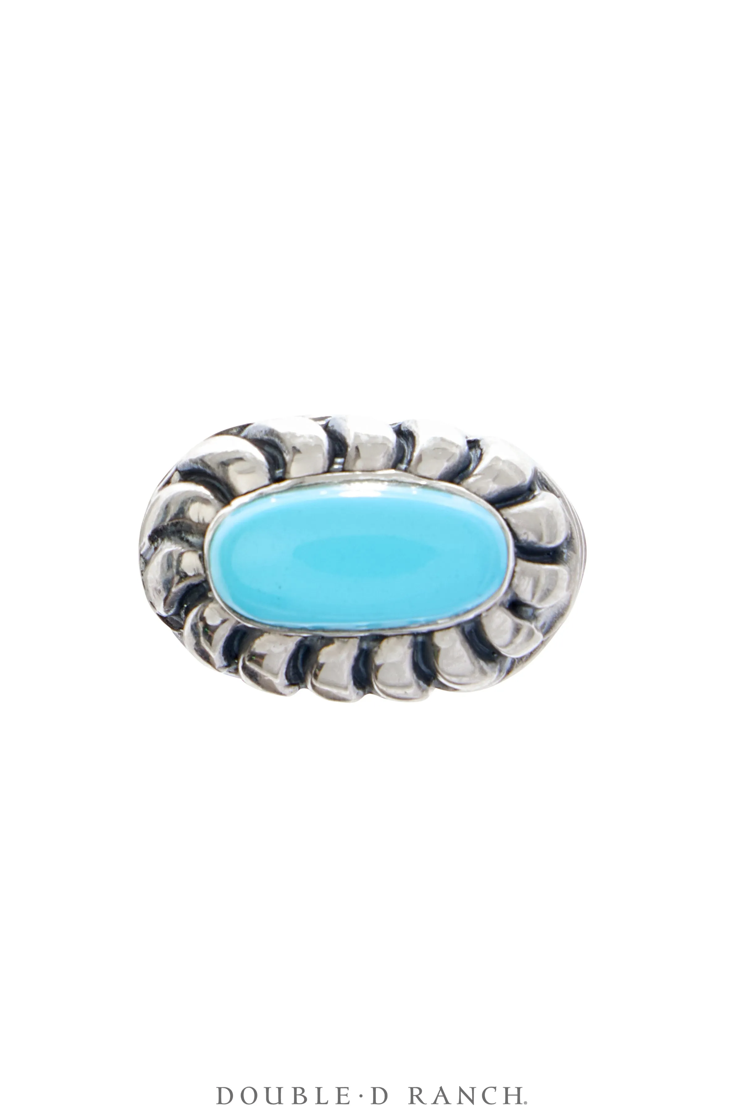 Ring, Diane Malouf, Turquoise, Sterling Silver, Hallmark, Contemporary, 1688