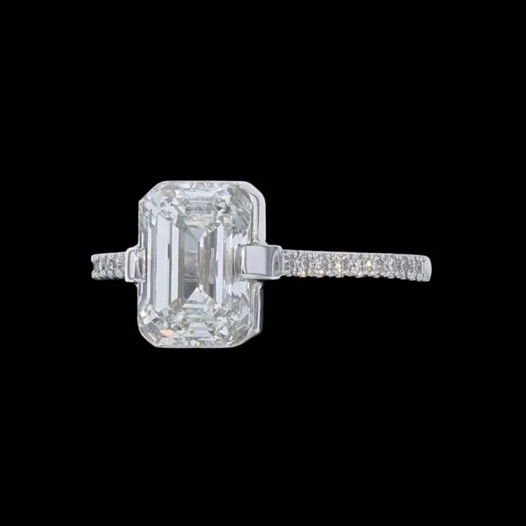Ring Slide Naked Emerald