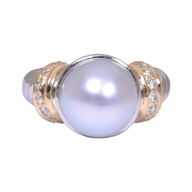 Ring- South Sea Pearl and Diamond