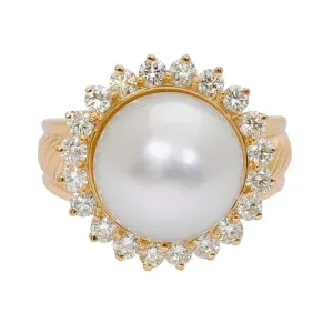 Ring- South Sea.S. Pearl and Diamond  (2108I)